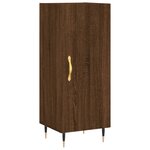 vidaXL Buffet Chêne marron 34 5x34x90 cm Bois d'ingénierie