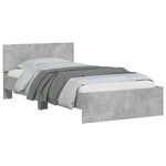 vidaXL Cadre de lit sans matelas avec lumières LED 100x200 cm