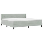 vidaXL Lit à ressorts avec matelas noir 100x200 cm en velours