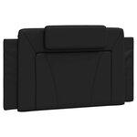 vidaXL Cadre de lit Viana sans matelas noir 100x203 cm similicuir