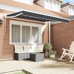 vidaXL Cadre d'auvent Anthracite 250 x 200 cm