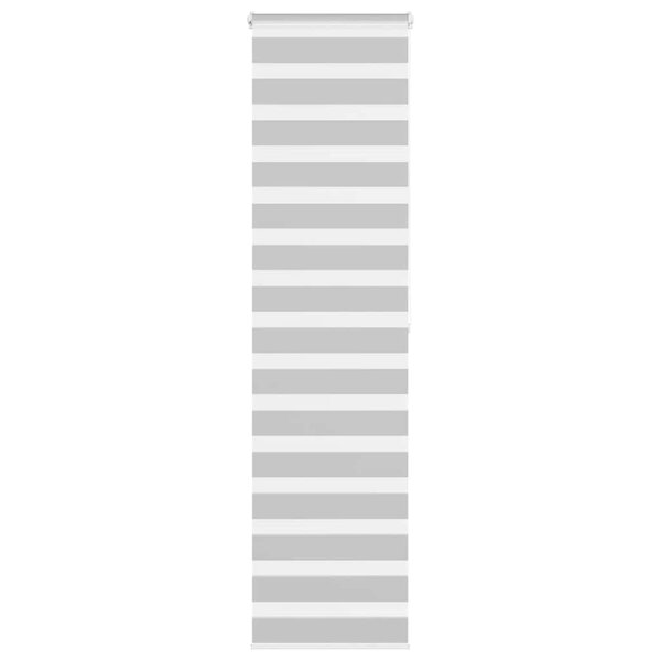 vidaXL Store zèbre gris clair largeur du tissu 55 9 cm polyester