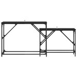 vidaXL Table console 2 Pièces Chêne noir 100 x 28 x 75 cm