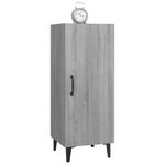 vidaXL Buffet Sonoma gris 34 5x34x90 cm Bois d'ingénierie