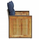 vidaXL Canapé de jardin avec coussins 2 places en résine tressée grise