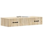 vidaXL Table d'appoint murale Chêne Sonoma 87 5 x 34 5 x 17 cm