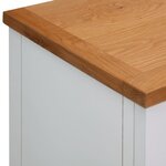 vidaXL Buffet 90x33 5x83 cm Bois de chêne massif