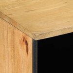 vidaXL Meuble TV marron 100x33x46 cm bois massif de manguier