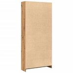 vidaXL Bibliothèque chêne artisanal 80x24x176 cm bois d'ingénierie