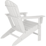 Tectake Chaise de jardin Janis  - blanc