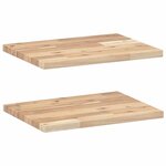 vidaXL Étagères flottantes 2 Pièces 40x30x2 cm acacia massif non traité