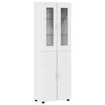 vidaXL Ensemble meuble TV FLORIN Blanc brillant Bois d'ingénierie