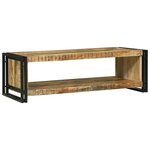 vidaXL Table basse 120 x 50 x 38 cm Bois de manguier brut massif