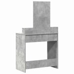 vidaXL Table de Toilette Gris béton 79 x 41 x 140 cm Bois d'ingénierie
