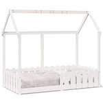 vidaXL Cadre de lit d'enfants forme de maison sans matelas 80x160 cm