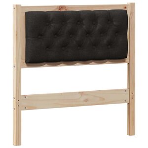 vidaXL Tête de lit Autre Marron et noir 75 cm Bois massif en pin