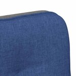 vidaXL Chaise pivotante de bureau Bleu Tissu