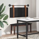 vidaXL Tête de lit suspendue Noir PU antique