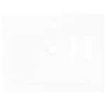 Vasque à poser en céramique Rectangulaire Blanche 60 x 46 cm