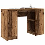 vidaXL Bureau vieux bois 120x42x76 cm bois d'ingénierie