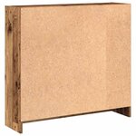 vidaXL Bibliothèque vieux bois 80x24x76 cm bois d'ingénierie