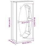 VidaXL Étagère à bois 50x23x100 cm acier résistant aux intempéries