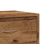 vidaXL Tables de chevet 2 Pièces vieux bois 40x30x40 cm bois d'ingénierie