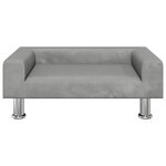 vidaXL Canapé pour enfants gris clair 70x45x26 5 cm velours