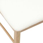 vidaXL Chaises de salle à manger 2 Pièces Naturel 43 x 54 x 89 cm