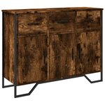 vidaXL Buffet chêne fumé 97x32 5x74 5 cm bois d'ingénierie