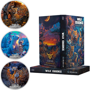 Monnaie WILD ESSENCE Set 3 X 1 Oz Argent 10$ Liberia 2026