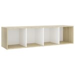 vidaXL Ensemble de meubles TV 5 Pièces Blanc chêne sonoma Bois ingénierie