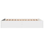vidaXL Cadre de lit sans matelas blanc 120x190 cm