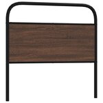 vidaXL Tête de lit chêne marron 100 cm acier et bois d'ingénierie