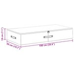 vidaXL Boîte de rangement 24 Pièces Gris 100 x 50 x 18 cm Tissu intissé