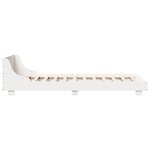 vidaXL Cadre de lit sans matelas blanc 75x190 cm bois de pin massif