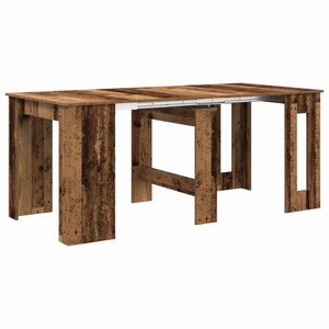 vidaXL Table à dîner 180 x 85 x 75 cm Bois d'ingénierie Bois ancien