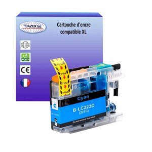 T3AZUR- Cartouche compatible avec Brother LC223 XL pour Brother MFCJ5620DW  MFCJ5625DW  MFCJ5720DW  MFCJ680DW  MFCJ880DW Cyan