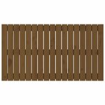 vidaXL Tête de lit murale Marron miel 108x3x60 cm Bois massif de pin