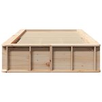 vidaXL Cadre de lit avec stockage Marron 90 x 190 cm bois