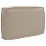 vidaXL Set de coussins de palette 3 Pièces Taupe 120 x 80 x 12 cm