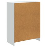 vidaXL Buffet Blanc 66 x 34 5 x 87 cm Bois d'ingénierie