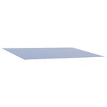 vidaXL Toile de rechange pour auvent Bleu et Blanc 450 × 300 cm
