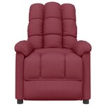 vidaXL Fauteuil de massage Rouge bordeaux Tissu