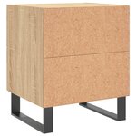 vidaXL Tables de chevet 2 Pièces chêne sonoma 40x35x47 5 cm