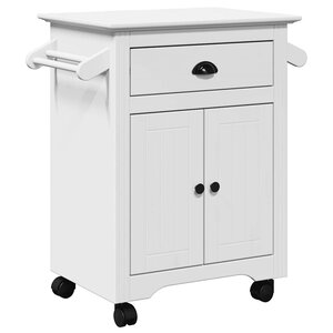 VidaXL Chariot de cuisine BODO blanc 72x45x80 cm