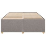 vidaXL Cadre de lit sans matelas taupe 140x190 cm tissu