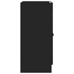 vidaXL Armoire sous évier de salle de bain Noir 78 5 x 37 5 x 81 cm