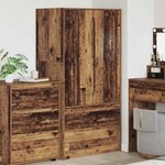 vidaXL Cabinet de salle de bain Bois Ancien 79 5 x 49 x 156 cm