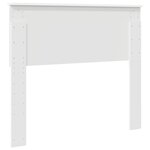 vidaXL Tête de lit Blanc Brillant 100 cm Bois d'ingénierie